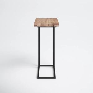 Mesa de Centro Industrial en Forma de C con Perfil Delgado, Estructura Resistente y Superficie Amplia, Ideal para Sala de Estar y Bares - Product Image 2