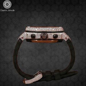 Reloj Charm_Jewels de Lujo para Hombre, Diseño Hueco con Esfera Poligonal de 42 mm, Movimiento de Cuarzo Analógico, Cristal de Zafiro - Product Image 3