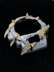 Full Pave Moissanite Diamond Iced <b>Watch</b> <b>Case</b> Custom Fit <b>Watch</b> Housing Luxury Hip Hop Fashion Bling Style Premium Accessory - Product Image 3