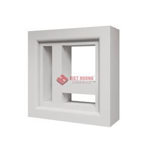 Breeze Cement Block - Baldosas de cuerpo completo de cemento de Vietnam para decoración interior y revestimiento de paredes, color blanco - Product Image 1