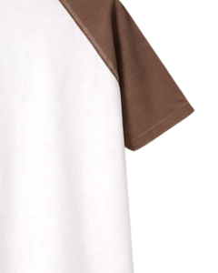Camiseta Henley de Manga Corta para Mujer, Blanca y Marrón, Mezcla de Algodón, Estilo Casual de Verano, Cómoda, Moderna y Ligera - Product Image 6