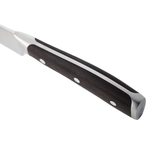 6 Inch Utility <b>Knife</b> Stainless Steel <b>Sharp</b> Precision Blade Dark Brown Wood Handle Triple Rivet Multipurpose Professional <b>Kitchen</b> - Product Image 4