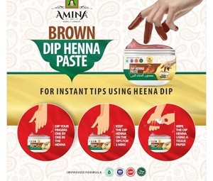 Organic Instant Henna Dip Paste Fingers | Ready-to-Use Mehndi Dip | Brown Maroon Cherry Red Black | Long Lasting <b>Temporary</b> - Product Image 6