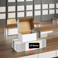 Boîtes en carton ondulé écologiques et recyclables WOOUP BXT50 avec fermeture magnétique et poignée pour la présentation de produits avec marquage personnalisé