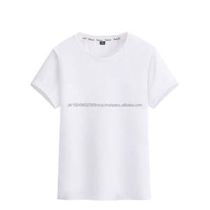 Venta al por mayor de alta calidad 100% poliéster en blanco cuello redondo sublimación camiseta personalizar Impresión logotipo camiseta personalizada impresión - Product Image 1