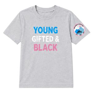 Camiseta Juvenil Gris de Manga Corta con Cuello Redondo y Diseño Gráfico para la Escuela, Ropa Cómoda para Uso Diario - Product Image 1