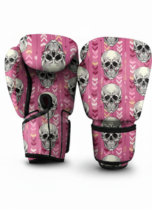 Guantes de Boxeo con Diseño de Calavera Serigrafiados al por Mayor, Guantes Profesionales para Entrenamiento de Muay Thai, MMA, Sparring, Fitness y Gimnasio - Product Image 2