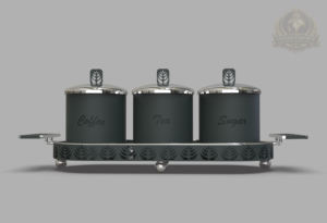 ชุดกระป๋องอะลูมิเนียมสำหรับเก็บของในครัว พร้อมฝาปิดและถาด ดีไซน์หรูหรา เป็นมิตรกับสิ่งแวดล้อม ผลิตตามสั่ง ส่งออกจากอินเดีย สำหรับชา กาแฟ น้ำตาล - Product Image 6