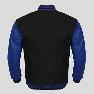Veste de baseball universitaire personnalisée de haute qualité en polyester/coton pour homme, pull-over brodé sur le devant, manteau d'équipe universitaire - Product Image 4