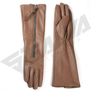 Nouveaux gants d'hiver pour femmes en cuir véritable SALVA LEATHER, doublure en soie, style uni, haute qualité, compatibles avec les écrans tactiles - Product Image 4