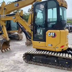 Miniexcavadora CAT 302.7 con orugas amarillas, excavadora CAT - Product Image 3