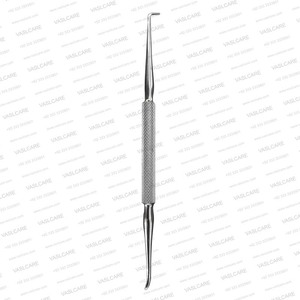 Hook and <b>Spoon</b> ENT Instrument <b>Ear</b> Hook <b>Spoon</b> Curette Aural Curette <b>Ear</b> Wax Removal Otology Surgical Instrument by Vaslcare - Product Image 3