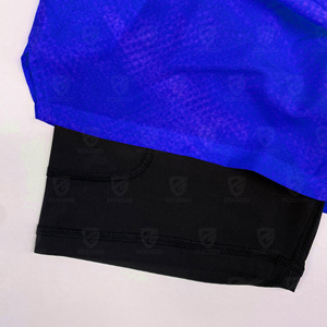 Men's Custom Compression 2-in-1 Basketball Jogger Shorts Double <b>Layer</b> Polyester Fitness Gym Workout Casual Print Design - Product Image 4