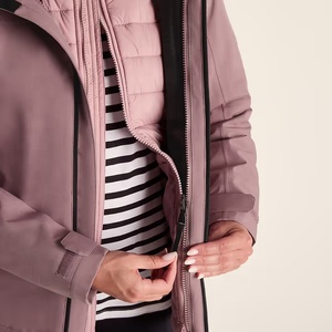 <b>Women</b> Casual Canvas Bomber <b>Jacket</b> Zipper Stand Collar Breathable <b>Lightweight</b> Outdoor Workwear Trekking Spring Outerwear - Product Image 6