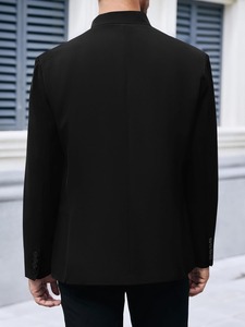 Chaqueta Janker Bávara Clásica para Hombre, Chaqueta Tradicional Alemana Trachtenjacke, Cuello Alto, Chaqueta Formal Alpina Ajustada - Product Image 3