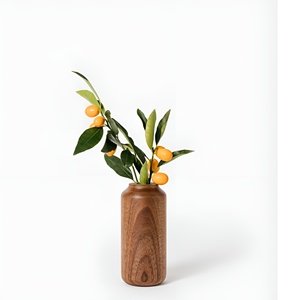 Mesa de Centro de Madera India, Florero Decorativo de Palisandro, Florero Creativo de Madera Maciza para el Hogar, Florero de Madera para Almacenamiento - Product Image 6