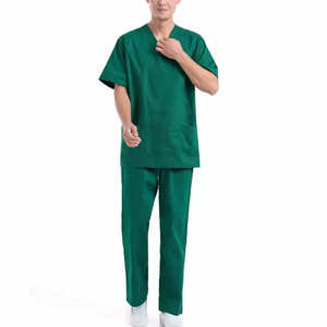 Unisex Medical Uniform Scrubs Comfortable Breathable Nursing Hospital <b>Doctor</b> Clinic Daily Workwear <b>Set</b> - Product Image 2