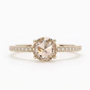 Bague de fiançailles en diamant de laboratoire ovale de 2 carats, certifiée IGI, plaquée platine, or blanc 14 carats, design classique, meilleure qualité - Product Image 1