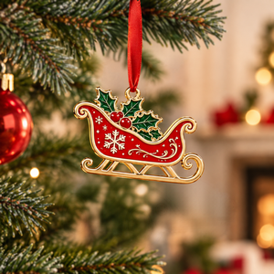 Metal Christmas <b>Tree</b> <b>Ornaments</b> Soft Enamel Personalized Logo Hanging Gift Wholesale - Product Image 2