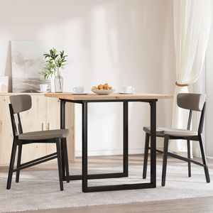 โต๊ะรับประทานอาหารโครงเหล็กโอเฟรมไม้สนแท้ 31.5"x31.5"x29.7" - Product Image 3