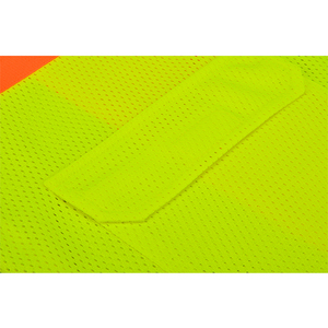 <b>Star</b> Wear Industry Men's Hi Visibility Linen Safety <b>Jacket</b> Breathable Sublimation Printing Multiple Pockets Reflective Vest - Product Image 4