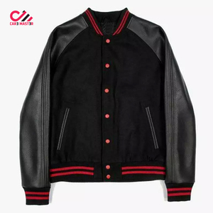 เสื้อแจ็คเก็ต Letterman Varsity รุ่นใหม่ ปี 2026 เสื้อผ้าบุรุษ คุณภาพสูง หนังแท้ 100% และผ้าปักโลโก้แบบกำหนดเอง ราคาประหยัด - Product Image 1