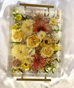 Custom Resin Flower Preservation Tray | <b>Wedding</b> Bouquet Keepsake Tray | Anniversary & <b>Memorial</b> Gift - Product Image 3