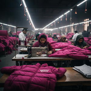 Veste d'hiver matelassée personnalisée RexFit Sports Premium, rembourrée de duvet, pour hommes et femmes, logo brodé, OEM ODM - Product Image 6