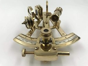 Handcrafted Solid Brass Nautical Sextant <b>Antique</b> Marine Navigation Instrument Vintage Maritime <b>Compass</b> Collectible Desk Decor - Product Image 3