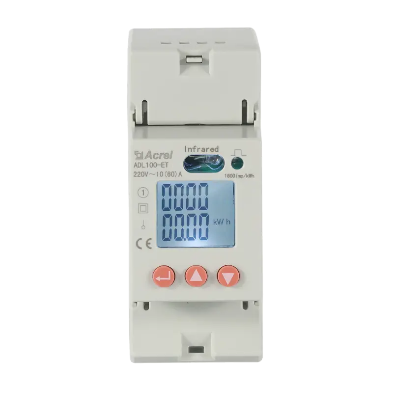 Acrel ADL100-ET/C 단상 2P CE 인증서가있는 전기 미터 10(60) Rs485 Modbus-RTU 에너지 미터