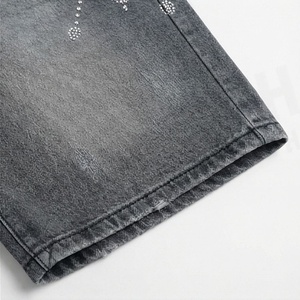 Shorts en jean décontractés vintage pour femmes, avec boutons décoratifs, confortables pour le fitness, couleur personnalisable, coupe élégante pour le quotidien - Product Image 6