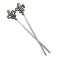 Luxe herbruikbare olijfprikkers van roestvrij staal, extra sterk, ovenbestendig, vaatwasmachinebestendig, voedselveilig, stijlvol baraccessoire, geschikt voor feestjes, keuken en chef-koks.