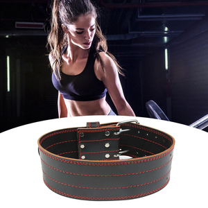 Ceintures de musculation en cuir véritable cousues, nouvelle édition, vêtements de sport, entraînement en salle de sport, ceinture de musculation unisexe - Product Image 5