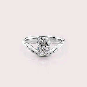 <b>Top</b> Selling Moissanite Engagement Ring for Classic Bridal Jewelry <b>Wedding</b> Proposal Special Occasion Available At Best Price - Product Image 2