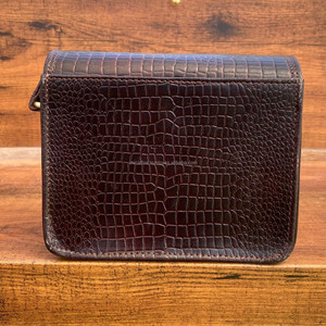 2024 nuevo bolso de cuero genuino de lujo con patrón de cocodrilo, bolso cruzado de cuero de alta calidad de grano completo, bolso de mujer de moda - Product Image 5