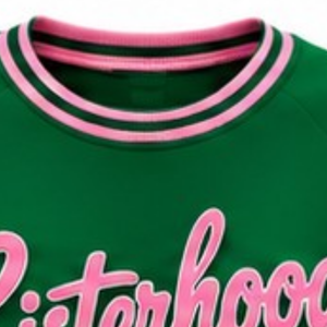 Green Women Sisterhood <b>Heart</b> Design <b>Sweatshirt</b> Casual Crew Neck Knitted Rib Long Sleeve Pullover Custom Graphic Ladies Fashion - Product Image 6