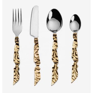 Elegant Stainless Steel Cutlery Set with Super Mirror Polish Ergonomic <b>Handle</b> for Wedding Banquet Party Restaurant Table Setting - Product Image 4