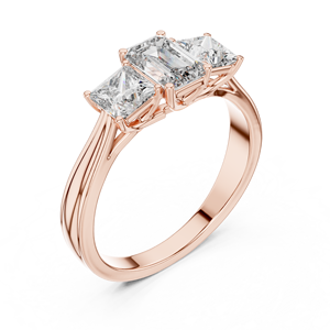 Certified Moissanite <b>Diamond</b> <b>Ring</b> in 925 Sterling Silver - Product Image 4