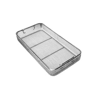 Hospital Wire <b>Mesh</b> Sterilization Tray Medical Autoclave Surgical Instrument <b>Mesh</b> <b>Basket</b> Cleaning Storage Container - Product Image 5