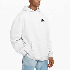 Sweat à capuche d'hiver tricoté 100 % coton respirant 340 GSM pour hommes GYM Active, style le plus récent, couleur unie, personnalisable, vente en gros - Product Image 1