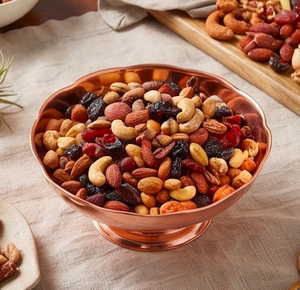 Bol à fruits secs en cuivre poli, design moderne, idéal pour la vaisselle, les mariages, les hôtels et le service de nourriture. - Product Image 4