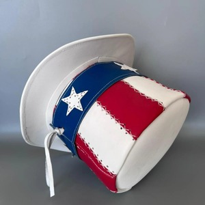 Sombrero de Copa de Cuero Personalizado, Hecho a Mano, con Corona Alta y Estilo Único para Disfraces Góticos y Steampunk - Product Image 6