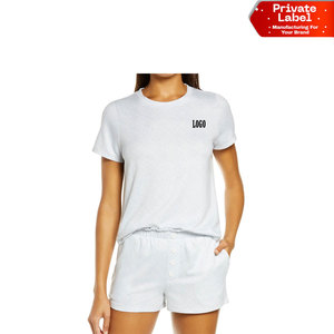 Ensemble de shorts en satin personnalisé pour femme, élégant, pour le sommeil et la détente, vente en gros, doux et très demandé - Product Image 1