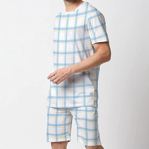 Men Summer <b>Set</b> Comfortable Casual Matching Shirt And Shorts Designed With Flexible Fabric For Walking Jogging Gym Sessions - Product Image 2