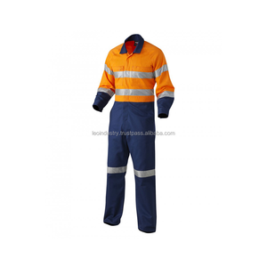 Overol de Seguridad Reflectante Fluorescente Naranja, Resistente al Fuego, Tejido Nomex IIIA TC Twill, Manga Corta, Transpirable - Product Image 4