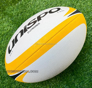 Training Rugby Ball Made of Syn Rubber with Pimpled Grip, Made As <strong>Per</strong> IRB <strong>Specs</strong>, Fully Hand Sewn Fitted with Bladder
