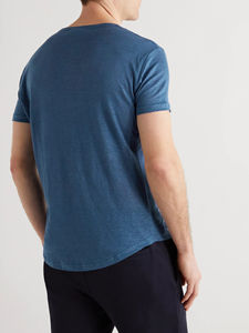 Camiseta de Algodón Puro de 275 g/m² para Hombre, Estilo Casual Urbano, con Logotipo Serigrafiado, Tallas Grandes, Corte Recortado, en Oferta - Product Image 6