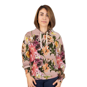 Sudadera con capucha cómoda y moderna con estampado colorido, sudadera con capucha de felpa premium para mujer, sudaderas con capucha estampadas para mujer, ropa urbana elegante. - Product Image 2