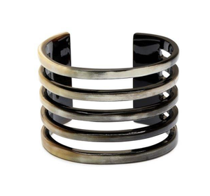 Bracelet en corne de buffle naturelle, fait main, écologique, poli, taille personnalisée, bijoux en gros, Inde - Product Image 4