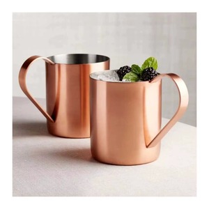 Taza de Cobre 100% Puro, Diseño Nuevo, 60ml 500ml, Tazas Moscow Mule para Uso en Casa, Restaurante, Hotel, Hechas a Mano en India - Product Image 2